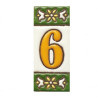 Lettere e numeri in ceramica - Design "GREEN-2" -