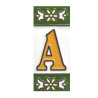 Lettere e numeri in ceramica - Design "GREEN-2" -