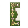 Lettere e numeri in ceramica - Design "GREEN-2" -