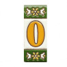 Lettere e numeri in ceramica - Design "GREEN-2" -