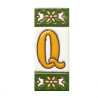 Lettere e numeri in ceramica - Design "GREEN-2" -
