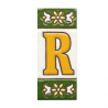 Lettere e numeri in ceramica - Design "GREEN-2" -