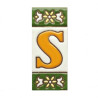 Lettere e numeri in ceramica - Design "GREEN-2" -