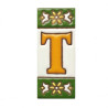 Lettere e numeri in ceramica - Design "GREEN-2" -