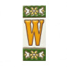Lettere e numeri in ceramica - Design "GREEN-2" -