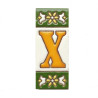 Lettere e numeri in ceramica - Design "GREEN-2" -