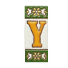 Lettere e numeri in ceramica - Design "GREEN-2" -