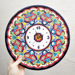 Ceramic Clock - 34 cm. -