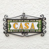 Lettere e numeri in ceramica - Design "GREEN-2" -