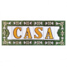 Lettere e numeri in ceramica - Design "GREEN-2" -