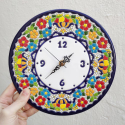 Ceramic Clock "Arte" - 24cm. -
