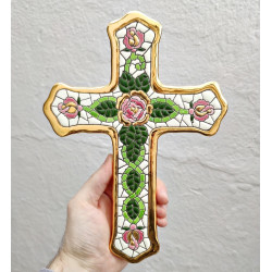 Ceramic cross "Arte" - 27 cm.