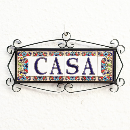Lettere e numeri in ceramica - Design "IBIZA" -