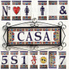 Lettere e numeri in ceramica - Design "IBIZA" -