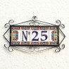 Lettere e numeri in ceramica - Design "IBIZA" -