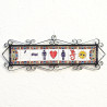Lettere e numeri in ceramica - Design "IBIZA" -