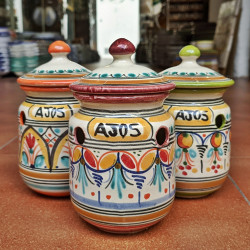 Garlic pot in ceramic - 16...