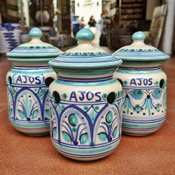 Garlic pot in ceramic - 16...