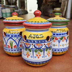 Garlic pot in ceramic - 16...