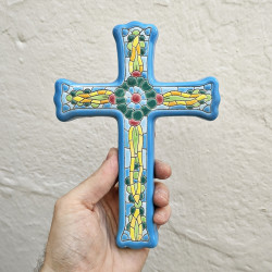 Ceramic cross "Arte" - 21cm.