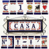 Lettere e numeri in ceramica - Design "MIJAS-RED" -