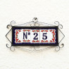 Lettere e numeri in ceramica - Design "MIJAS-RED" -