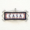 Lettere e numeri in ceramica - Design "MIJAS-RED" -