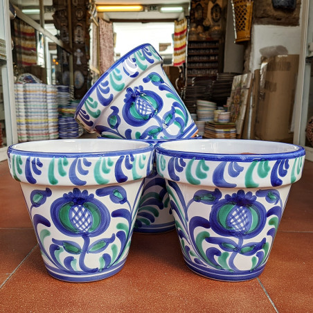 Set di 3 vasi da fiori a forma di melagrana