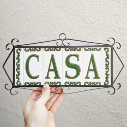 Ceramic tile letters and...