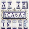 Ceramiczne litery i cyfry - wzór "MALAGA" -