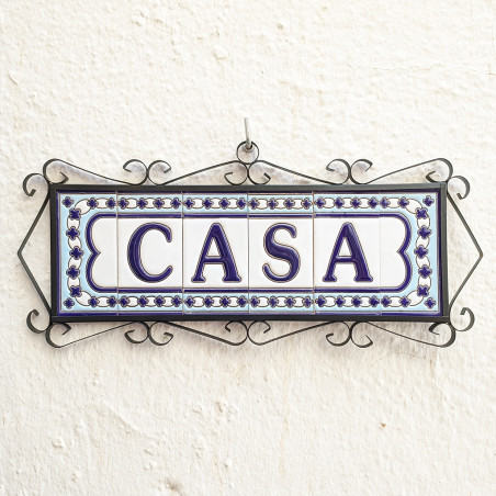 Ceramiczne litery i cyfry - wzór "MALAGA" -
