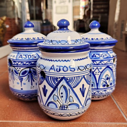 Garlic pot in ceramic - 16...