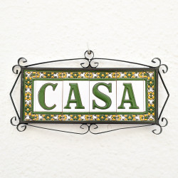 Ceramic tile letters and...