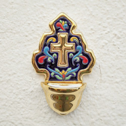 Ceramic Holy water Font 24k...