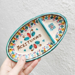 Plat d'olives - 22 cm. -