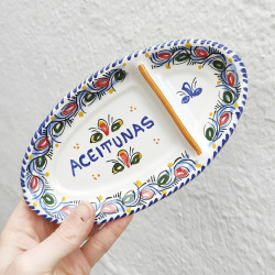 Plat d'olives - 22 cm. -