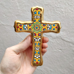 Ceramic cross "Arte" - 15cm. -