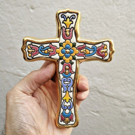 Ceramic cross "Arte" - 15cm. -