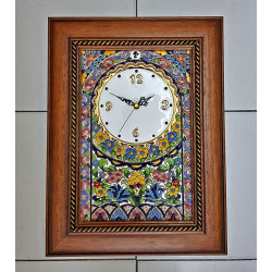 Horloge en céramique - 40 cm. -