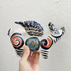 Pieza "Cerdo-Alado" - 21 cm. -