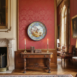 Plat "Don Quichotte" - 50cm. -