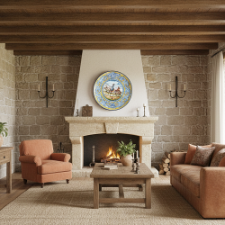 Plat "Don Quichotte" - 52cm. -