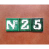 Lettere e numeri in ceramica - Design "XIX secolo" -
