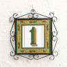 Lettere e numeri "ARTECER-GV" - 15 cm.