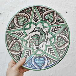 Ceramic plate "Punter" -...