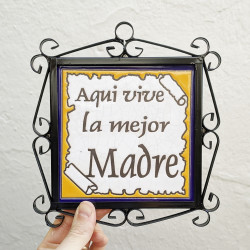Azulejo "MADRE" c/marco -...