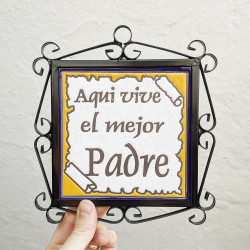 Azulejo "PADRE" c/marco -...