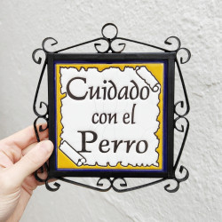 Tile "PERRO" Avec cadre -...