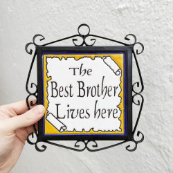 Ceramic Tile "BROTHER" with...
