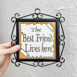 Ceramic Tile "FRIEND" with...